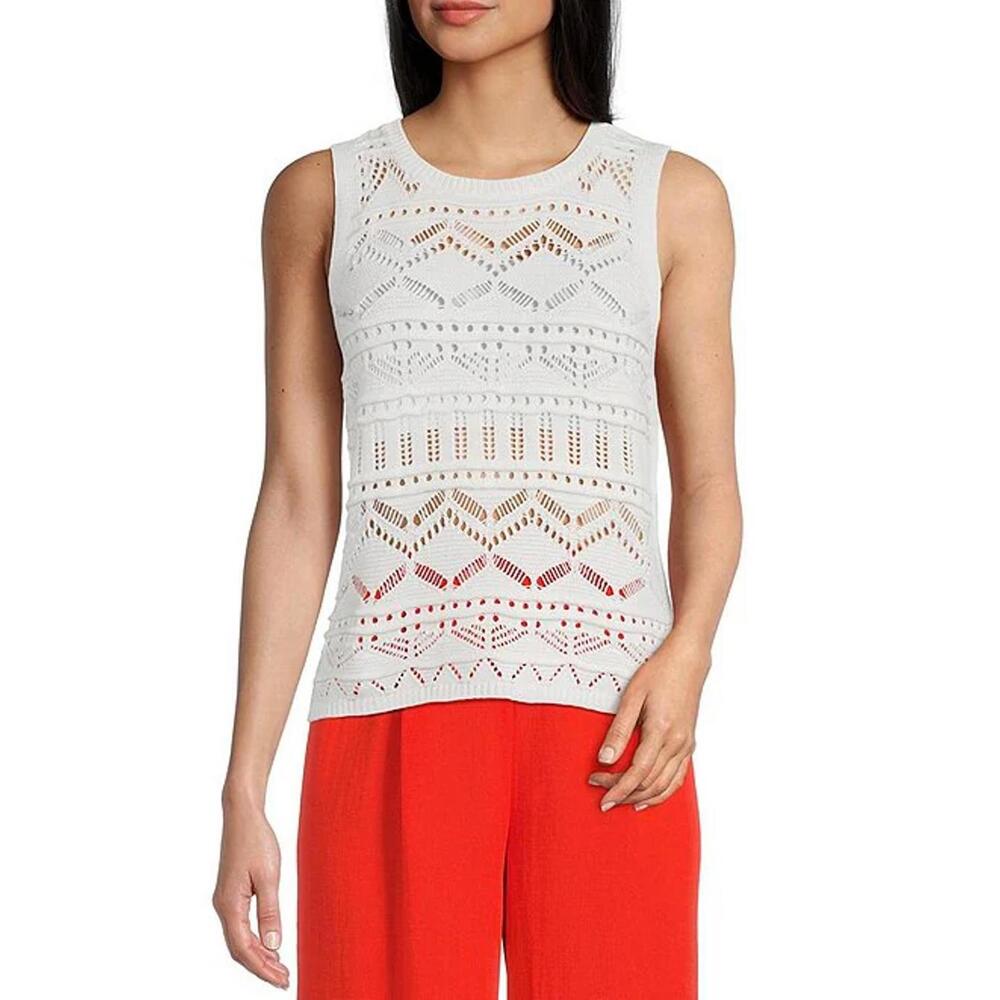 I.N. San Francisco Crochet Sweater Tank Top - MEDIUM